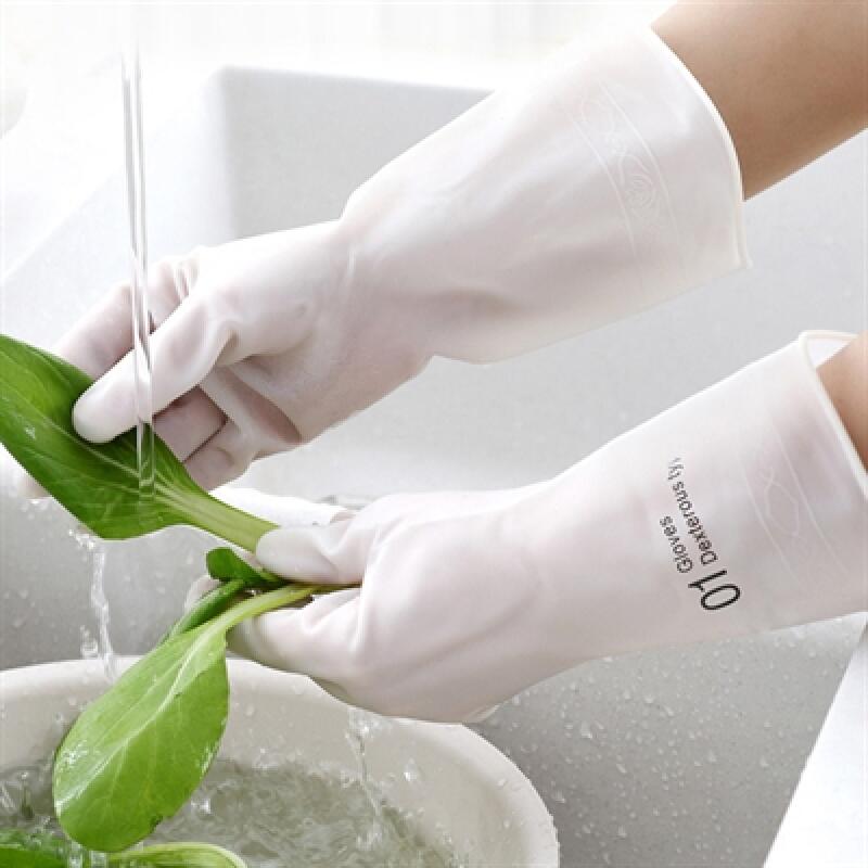 Premium multi-purpose PVC white rubber gloves