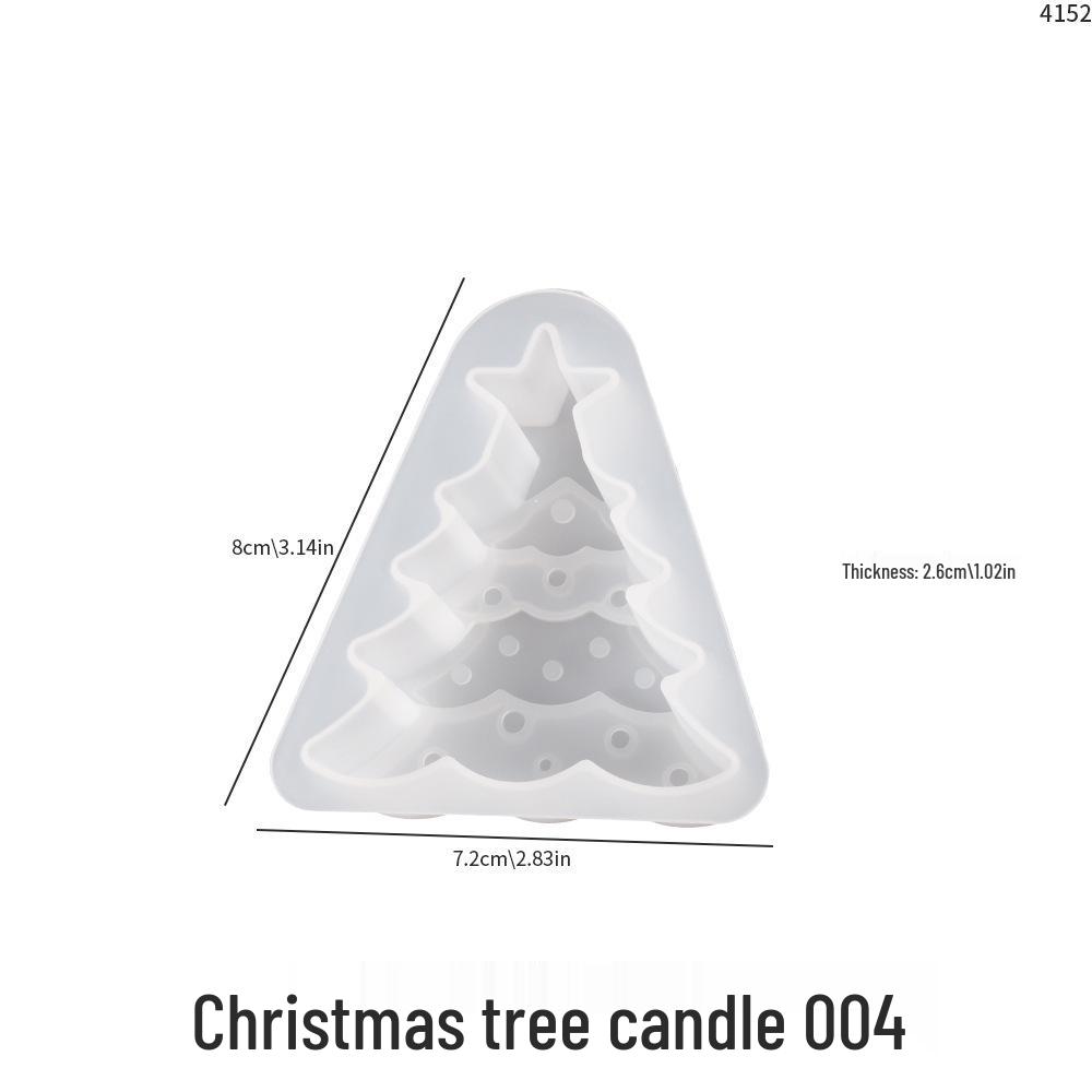 Epoxy Resin Christmas Ornaments: Snowflake, Snowman, Reindeer Mold Set for Plaster and Wax Candles