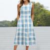 Dresses For Women Summer Casual Button Up V-neck Short Sleeve Wear To Work Dresses