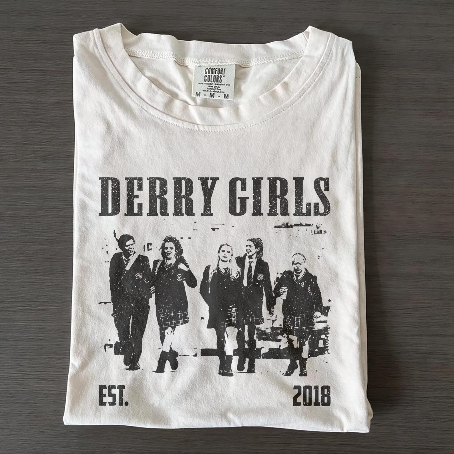 Derry Girls TV Series Shirt, Comfort Colors Retro Graphic Tee 4XL