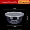 Disposable Round Plastic Takeaway Bowl
