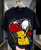 SAITAMA One Punch Man T-Shirt Horreur Anime Manga Cadeaux T-shirt Noir Toutes Tailles