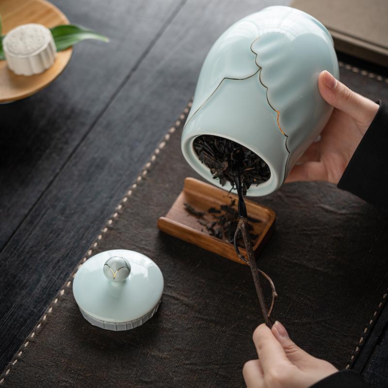 Ceramic Jars, Tea Jars, Household Storage Sealed Jars, Tea Boxes, Food Storage Containers, Tea Containers, Storage Bottles