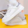 2025 Women's Sports Shoes Campus Shoes Trend Lightweight Soft Soled Board Shoes Women's Thick Soled White Shoes