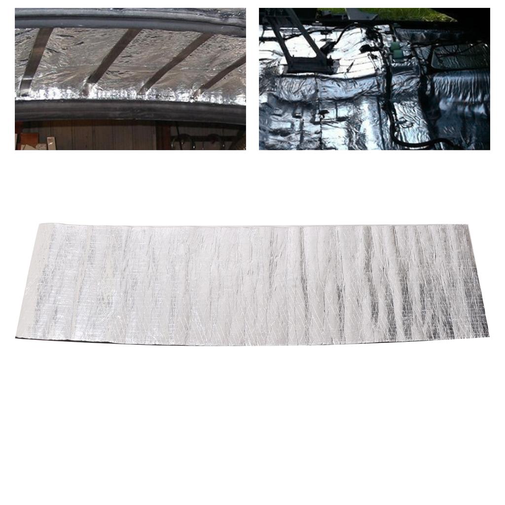 0.2in Heat Shield Sound Dampening Noise Insulation Pad Universal for Car Hood Door Trunk 1.6x6.6ft