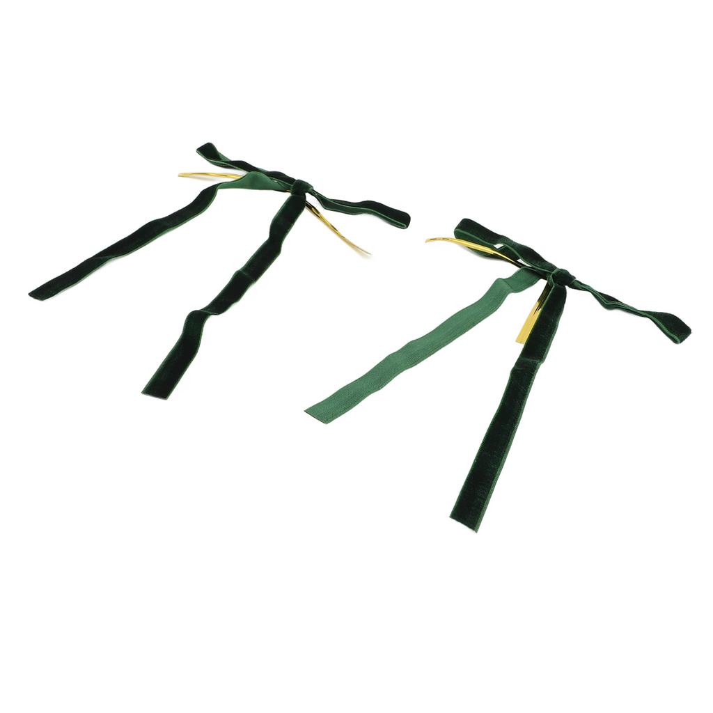 24pcs Velvet Bows Decorative Xmas Wreath Ribbon Bows for Xmas Garland Wedding Home Tree Decorations