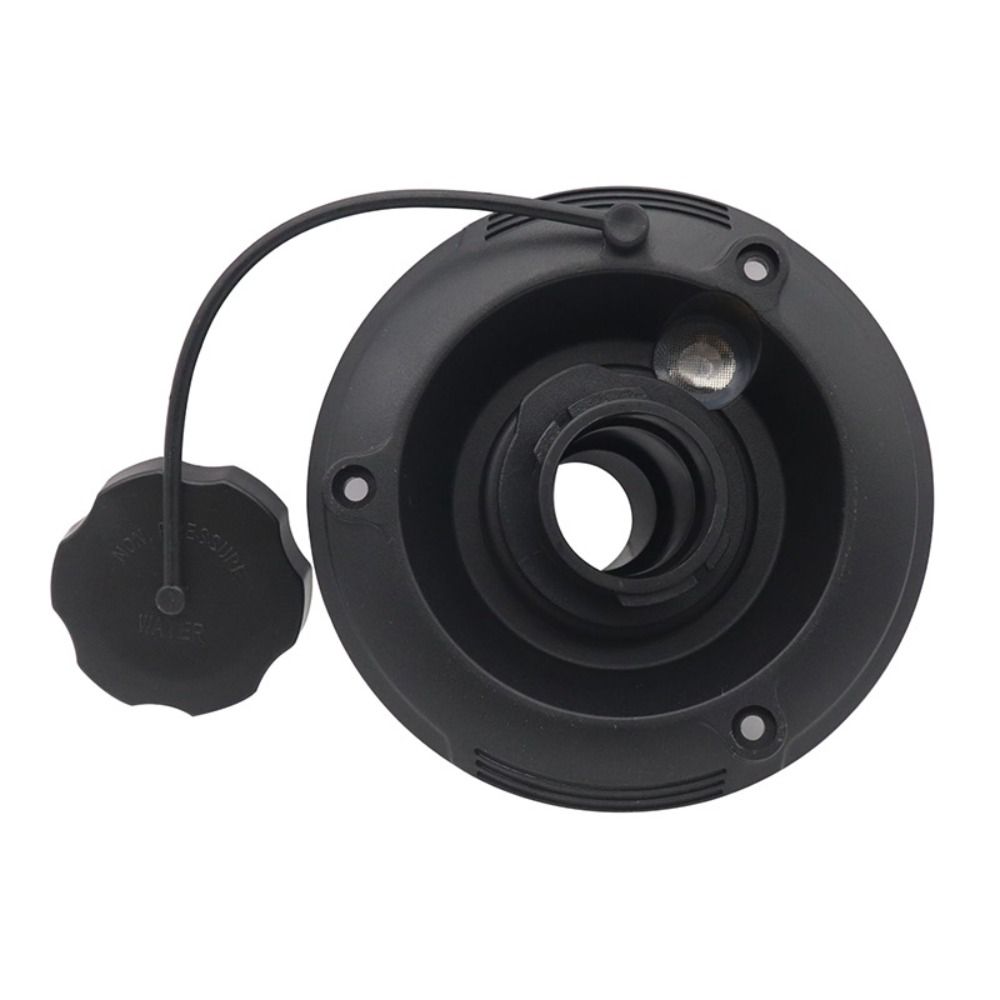 Round Gravity Fresh Water Fill Hatch Black Camper Fresh Water Gravity Hatch  RV Parts