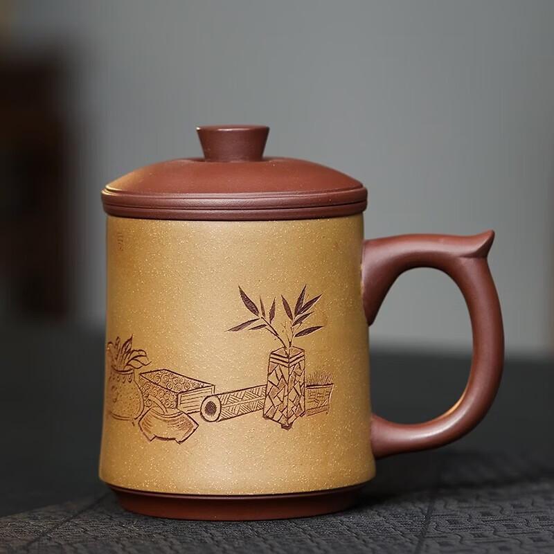 Wanchunhe Yixing Zisha Purple Clay Tea Cup with Infuser