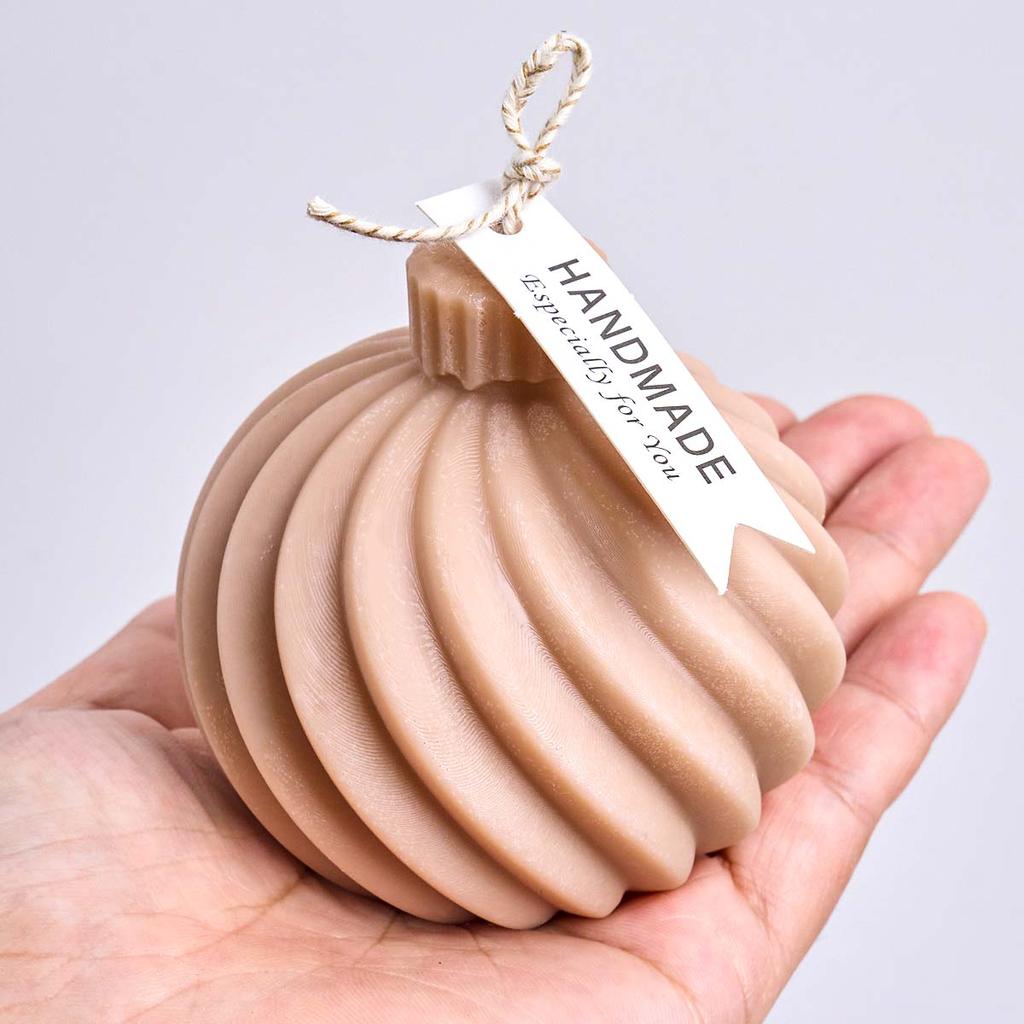 Diagonal Stripes Silicone Candle Mold DIY Scented Candles Rotate Ball Craft Molds Soap Resin Plaster Making Home Decor Supplies