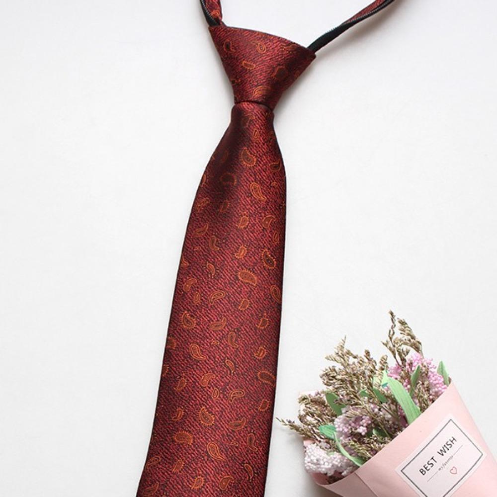 8CM Floral Neck Ties Adjustable Wedding Necktie Men Casual Business Formal Tie Party