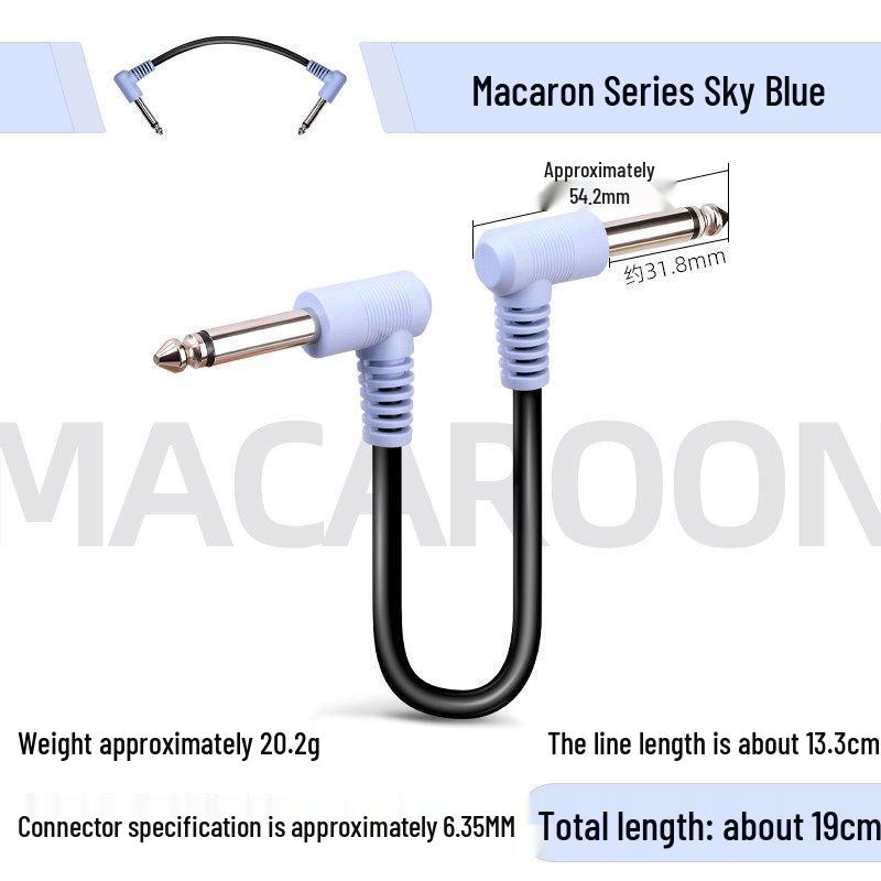 19cm Noise Reduction Effects Pedal Patch Cable - Short Musical Instrument Accessory for Single Pedal Connection