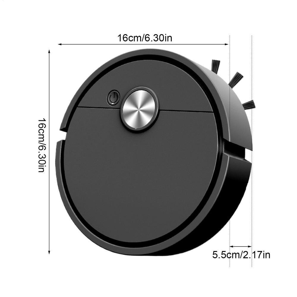 Cleaning Robot for Desk Small Crumb Dusting Robot Rechargeable USB Vacuum Duster for Home Office Apartment Dormitory Living Room