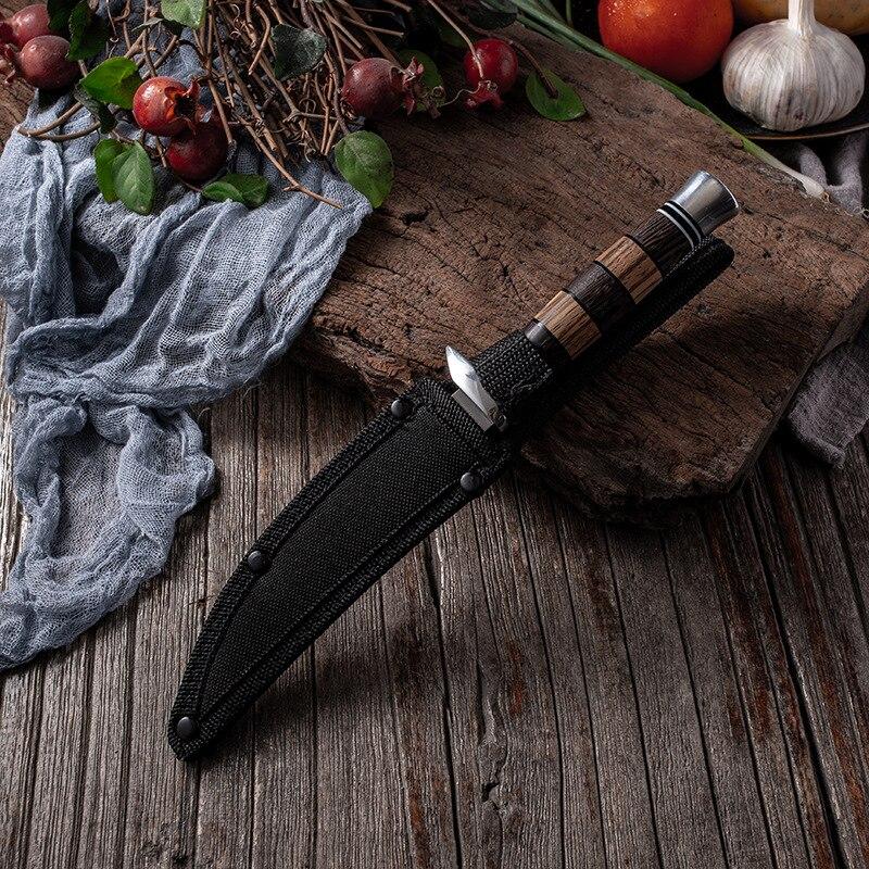 Geschmiedetes 5Cr15Mov Edelstahl Kochmesser Camping Serbisches Messer Küche Metzger Ausbeinmesser