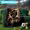 Custom Name Blanket football Cavaliers Logo Blanket Bedding Blanket for Travel, Camping, Living Rooms, Offices, Sofas, Fan Christmas gift