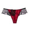 Lady Summer Sexy Pure Desire Lacy Perspective Honey Peach Hip Low Waist Thong Underwear