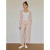 Lunaluz Women Cotton 9 Part Pocket Pajama Pants 2c