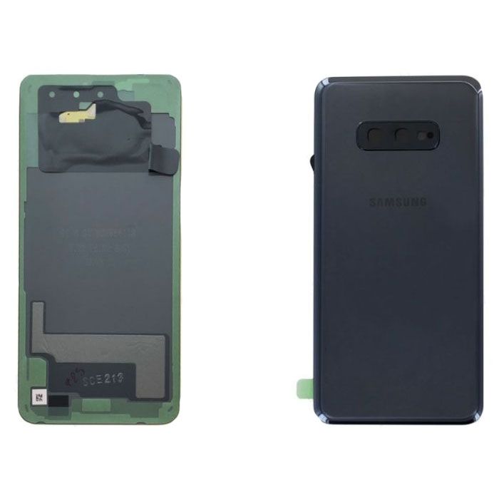 Pièce détachée - SAMSUNG - Galaxy S10e (G970F) - Cache batterie arrière - Vitre arrière noire - Original