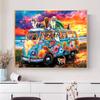 5d DIY Diamond Painting Cross Stitch Cute Animal Bus Diamond Embroidery Mosaic Full Round Drill Home Decor Arts