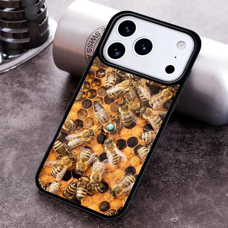 Honey Comb Phone Case for iPhone 17 16 15 Pro Max Air 14 13 12 11 Plus Shockproof Cover