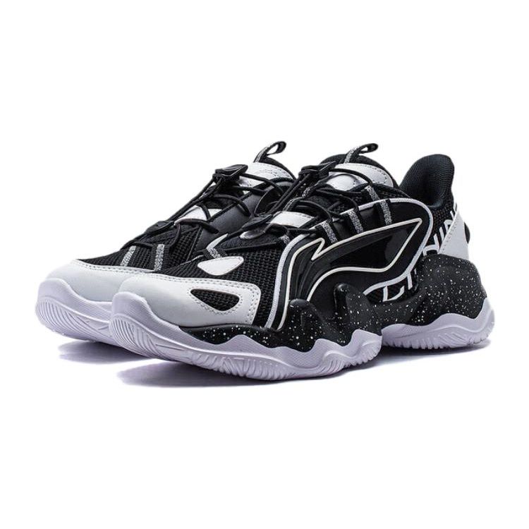 Li-Ning Cloud Low-Top Kids Casual Shoes Kids Casual Shoes Black White YKCQ198-21