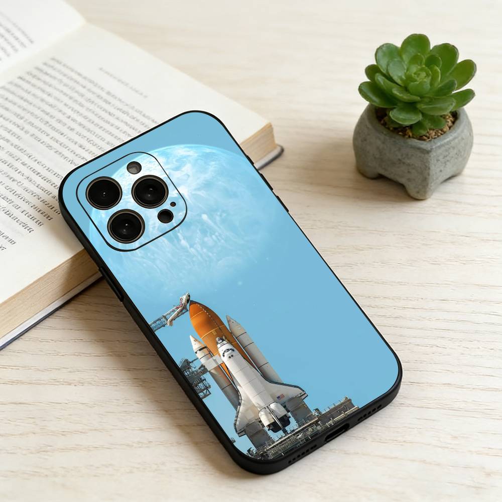Space Shuttle Orbiter Vehicle Phone Case Silicone Soft For IPhone 17 16 15 14 13 12 11 X XR Plus Pro Max Plus