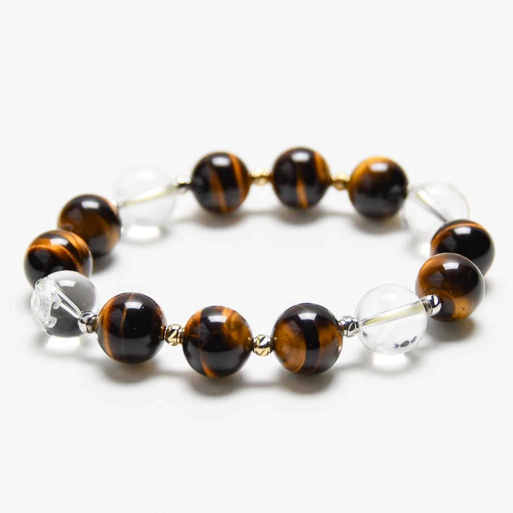 Jewelry Town Shosenkyo Tiger Eye Bracelet with Four Gods Engraved 12mm Tiger Eye Power Natural Good and Feng Shui [Eigado] Crystal, Beads, Stone,