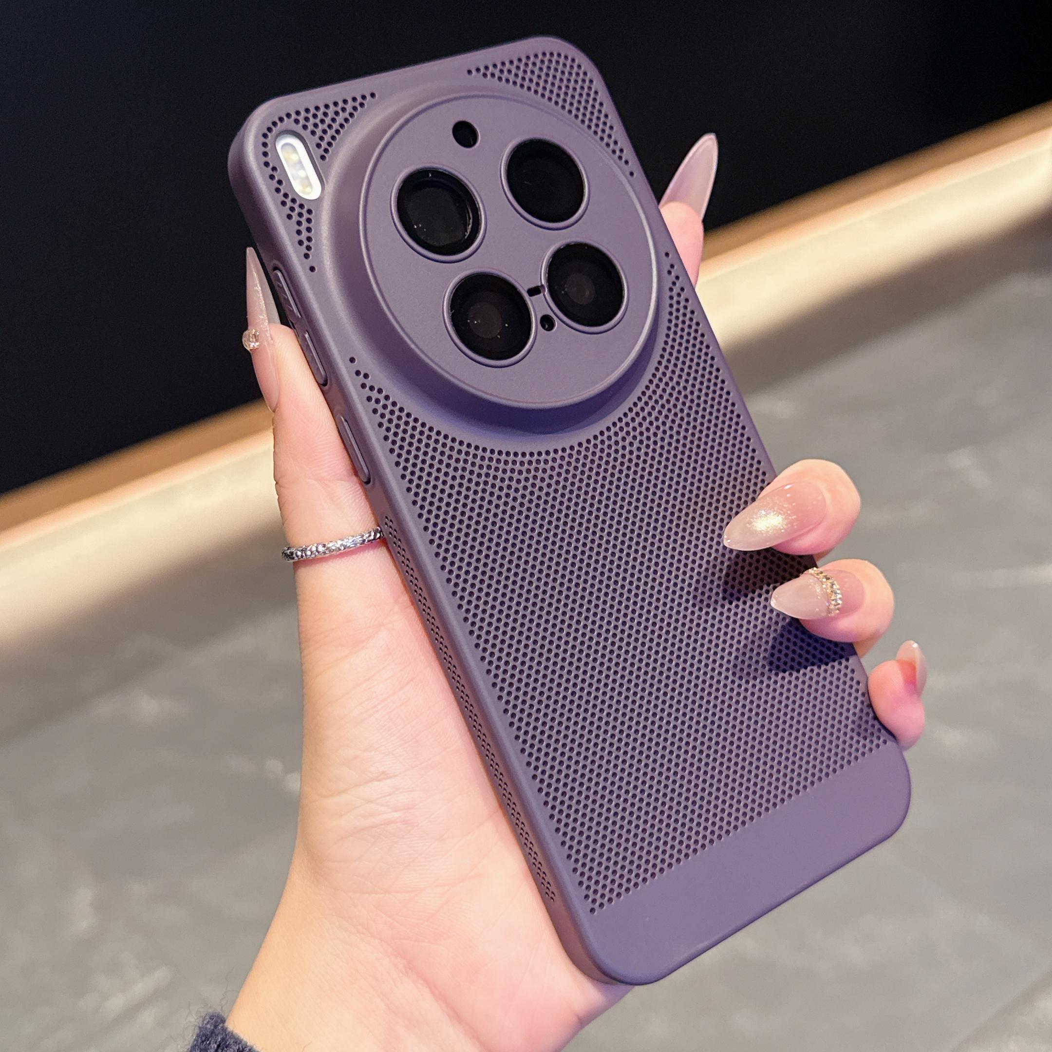 

Mesh Breathable Cooling Heat Dissipation Case For VIVO X300 X200 Pro Mini Ultra X200S X100S Glass Lens Protect Matte PC Cover vivo X200 Pro