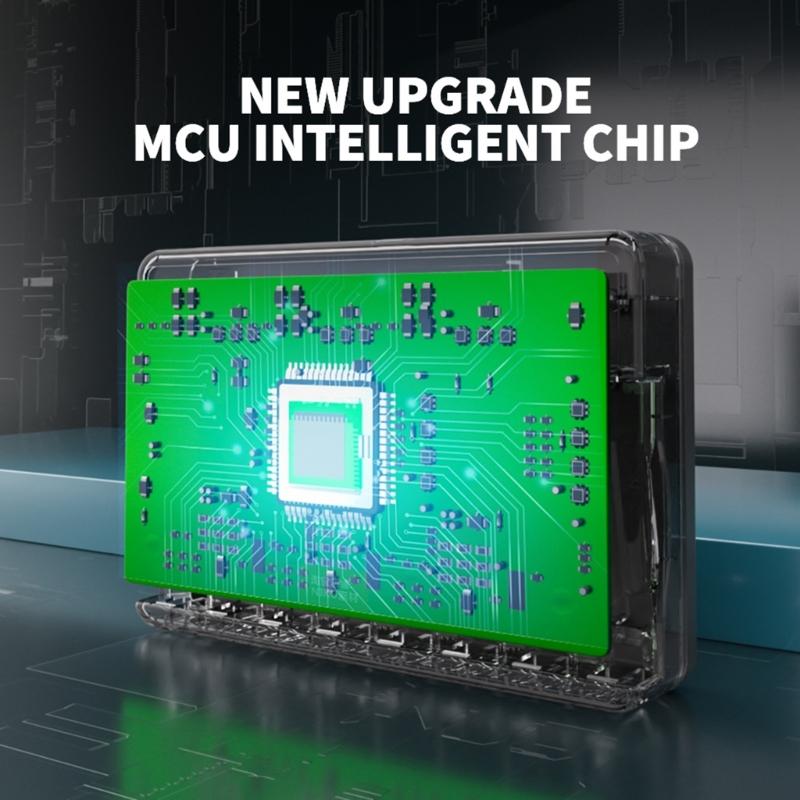 Intelligent LED Display Battery Charger With 8 Independent Slots For Batteries Batteries Disc Rechargeables