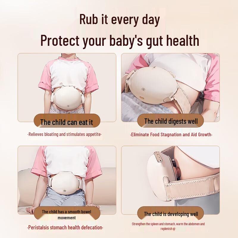 Children's Red Light Warming Abdominal Massager