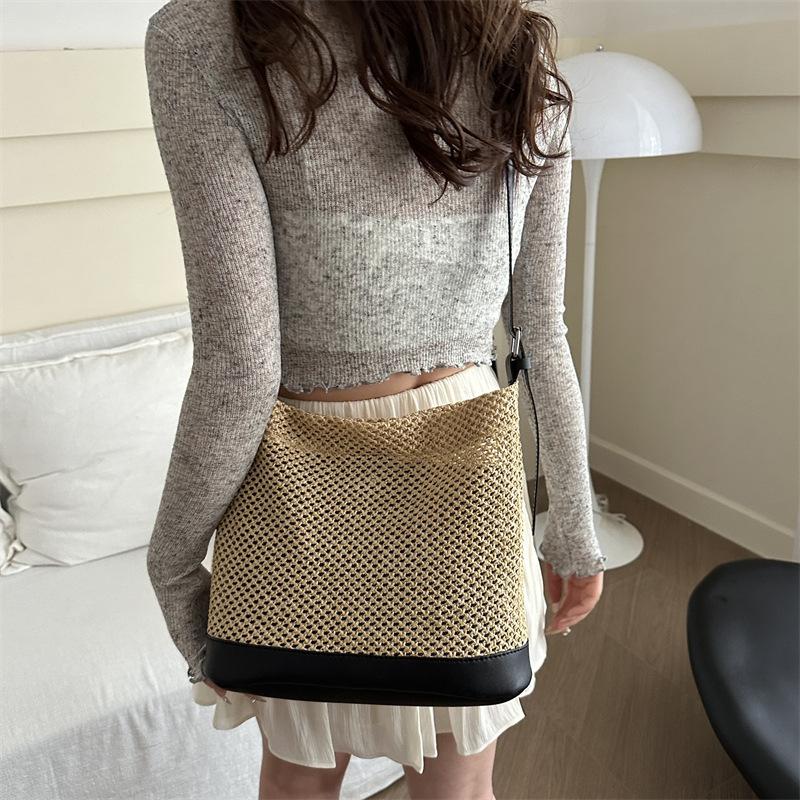 New Simple and Fashionable Shoulder Bag Casual Summer Fashion Large Capacity Simple and Fashionable Tote Bag Crossbody Bag
