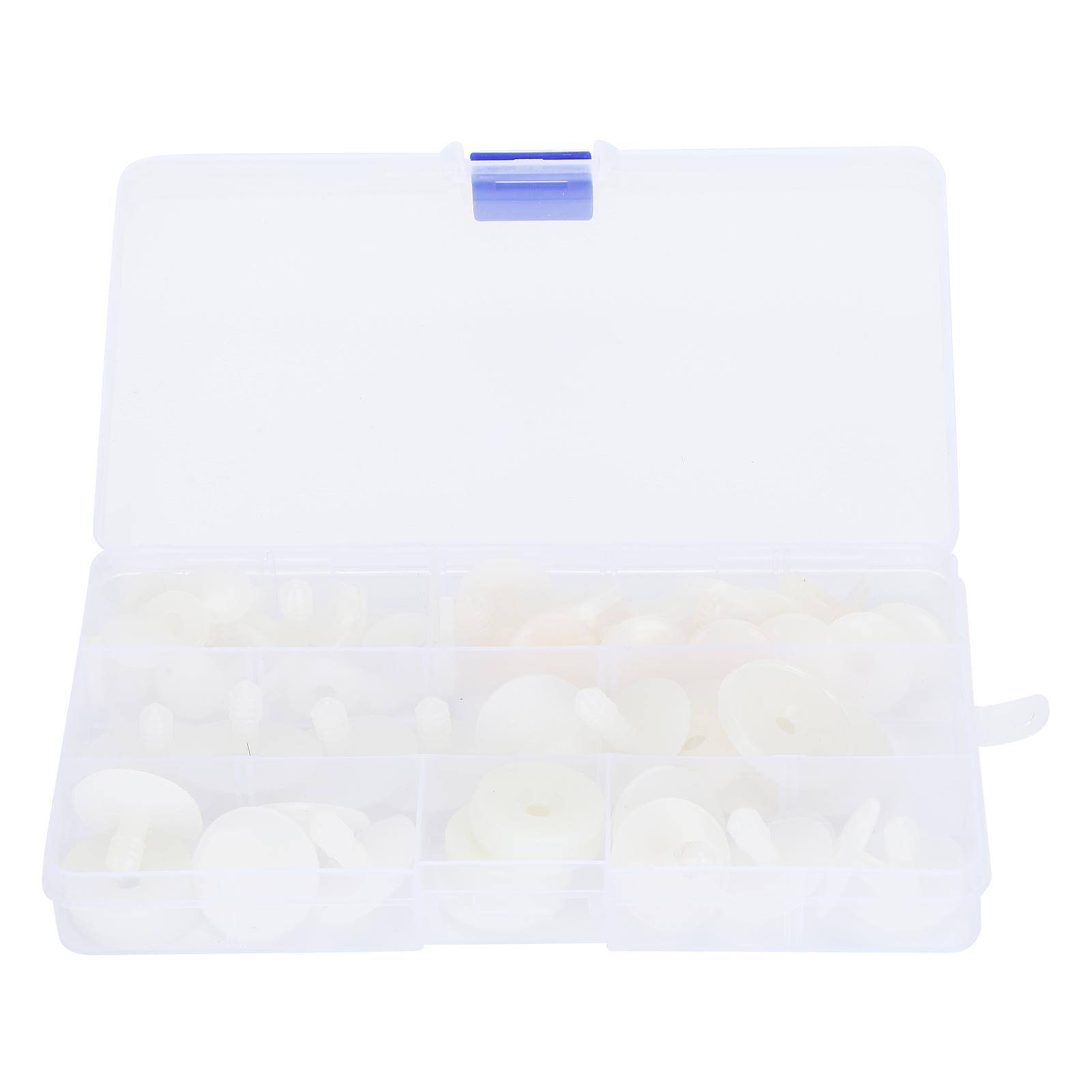 

35 Set Doll Joints DIY Craft Toy Accessories Engage Bolt Bear Making Supplies White