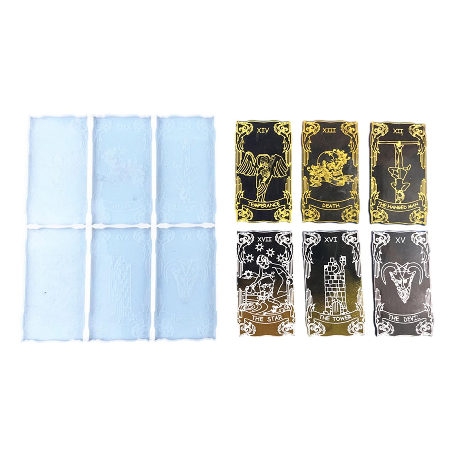 

Висока термостійка форма для карт Таро Силіконові форми для прикрас Приладдя для ручного виготовлення Форми для лиття смоли для виготовлення ювелірних виробів 3