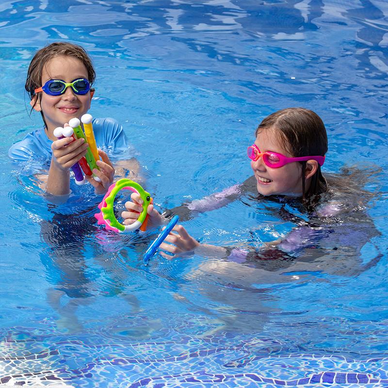 Diving Props Swim Pool Decoration Colored Plastic Summer Water Play Equipment Training Outdoor Leisure Entertainment TMZ