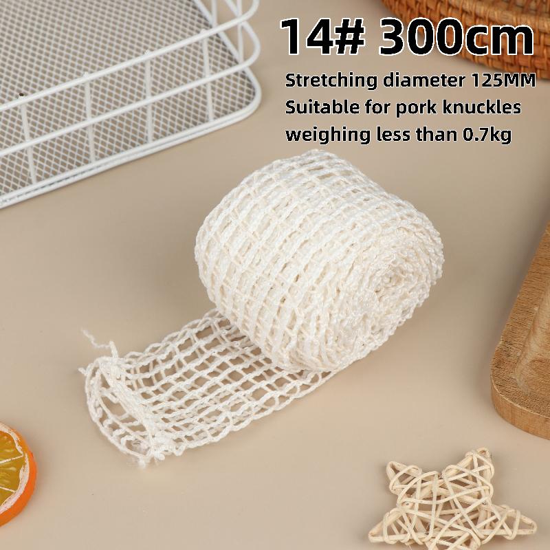 1/3 Pezzi Rete Elastica per Cibo di Ham 100/300Cm Rotolo di Rete per Carne Manzo Pollame Rete Elastica Macellaio Spago Corda da Cucina Strumenti