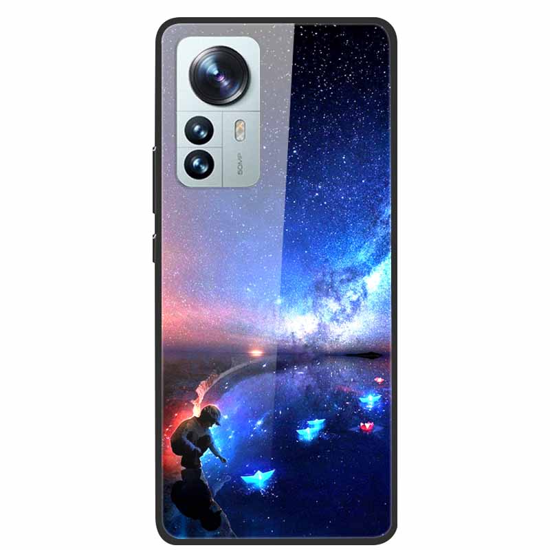 For Redmi Note 12S Case Tempered Glass Hard Back Cover for Xiaomi Redmi Note 12 Note12 Pro 4G 5G Phone Cases Note12S 12 S 12Pro