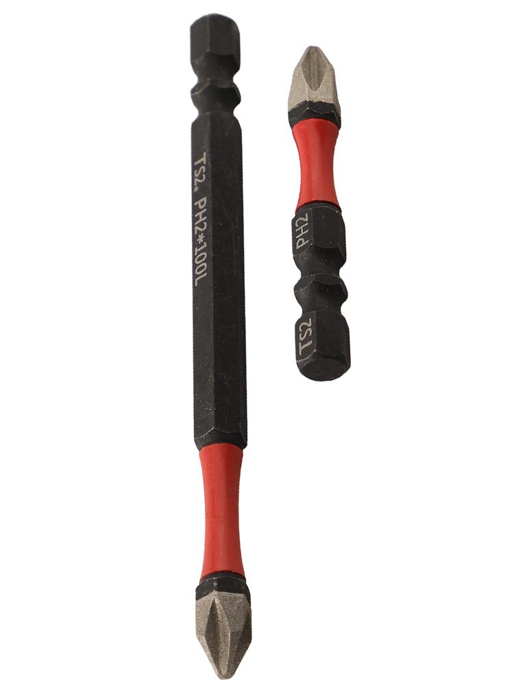 2PCS Screwdriver Bit PH2 50/65/100mm Impact-Screwdriver Bits Magnetic-Phillips Driver Drill Head Tool Accessory Series
