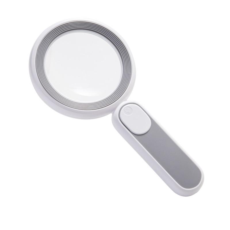 With 21 LED Light Magnifying Glass 8X Lighted Magnifying Glass Handheld Illuminated Magnifier Reading Magnifying Glass