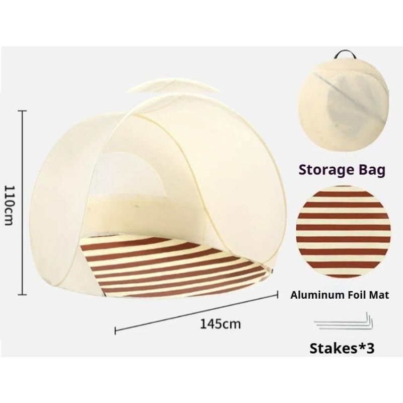 Portable Waterproof Beach Tent Foldable Sun Shelter Windproof One-touch Camping Tent Travel Outdoor Picnic Camping Supplies