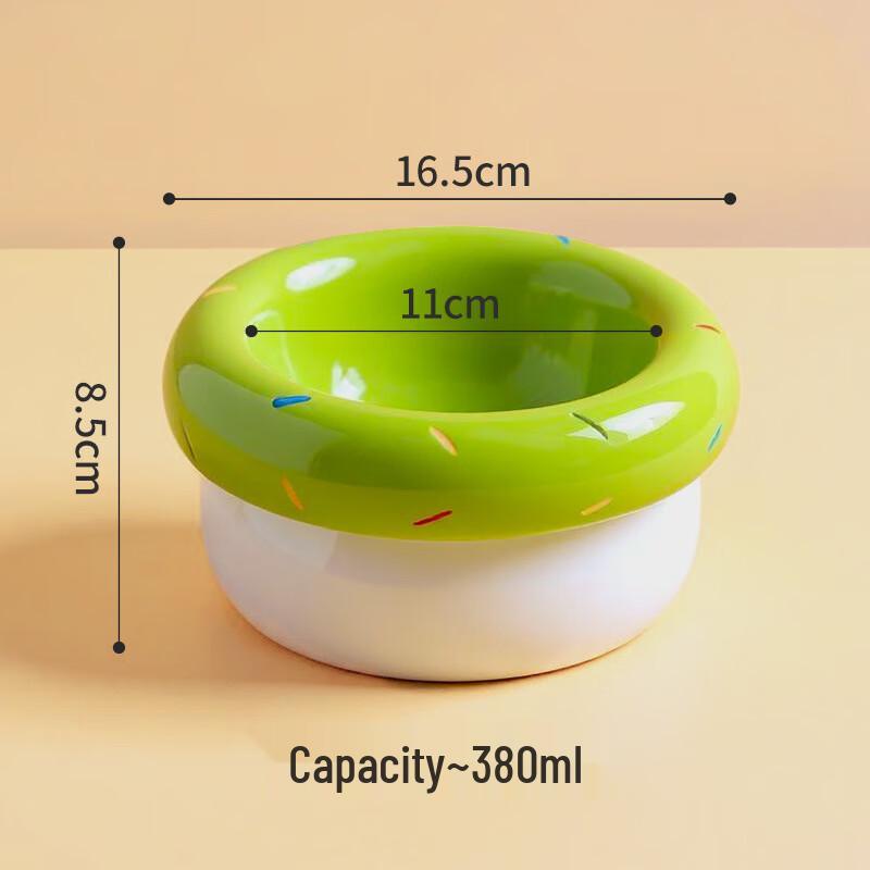 Doughnut Ceramic Pet Bowl