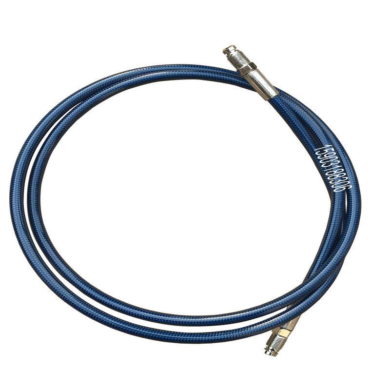 AN3 Universal Motorcycle Brake Oil Hose Line Stainless Steel Braided PTFE Pipe With M10X1 Male Fittings