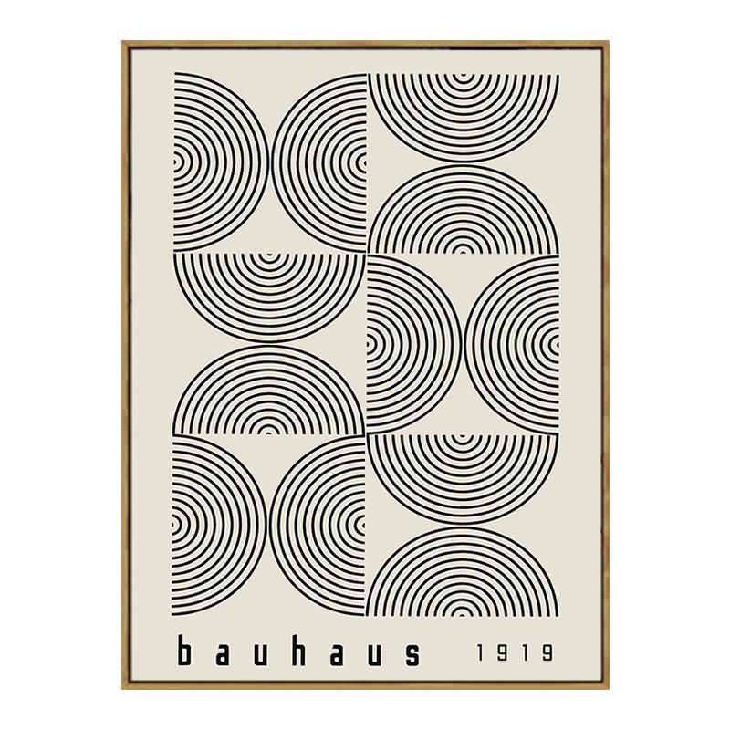 

Винтажный черно-белый постер Баухаус, ретро-художественные принты, выставка модернизма, декоративные картины, холст, настенная художественная картина, домашний декор 30x40cm No Framed