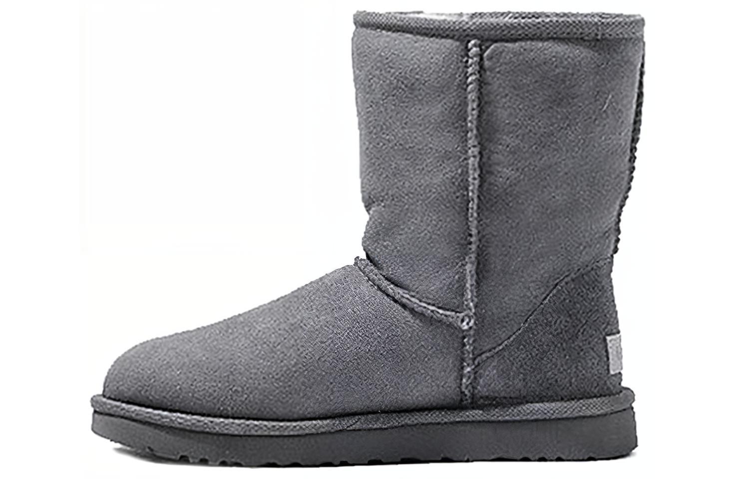 UGG Classic Short Ii Fleece Lined Gray Women s 1016223-GREY 40