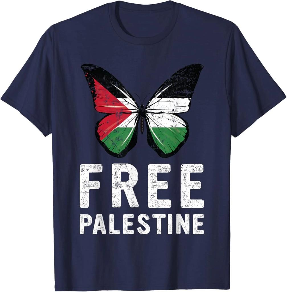 Free Palestine Flag Arabic Support I stand with Palestine Unisex T-Shirt