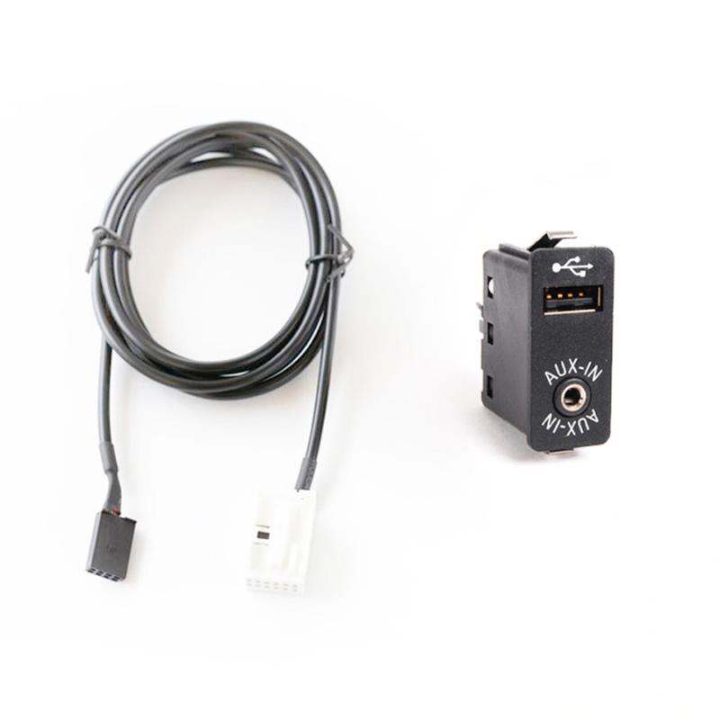 1Pc Aux-In/Usb Socket Switch Audio Adapter Cable For Bmw E60 E66 E81 E82 E70 E90