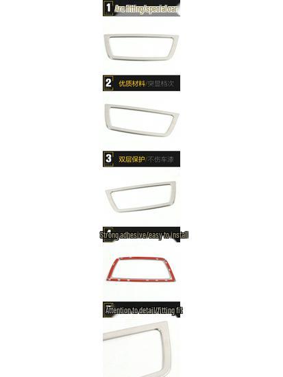 Hanteng X7 Stainless Steel Headlight Control Switch Decorative Ring