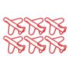 100pcs Airplane Shaped Paper Clips Rust Prevention Plating Process Cute Paper Clip for Scrapbooking Card Making