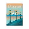 Vintage Cityscape Travel Poster Canvas  Iconic Landmarks Of Egypt Paris Mexico Norway Wall Art For Bedroom Home Decor