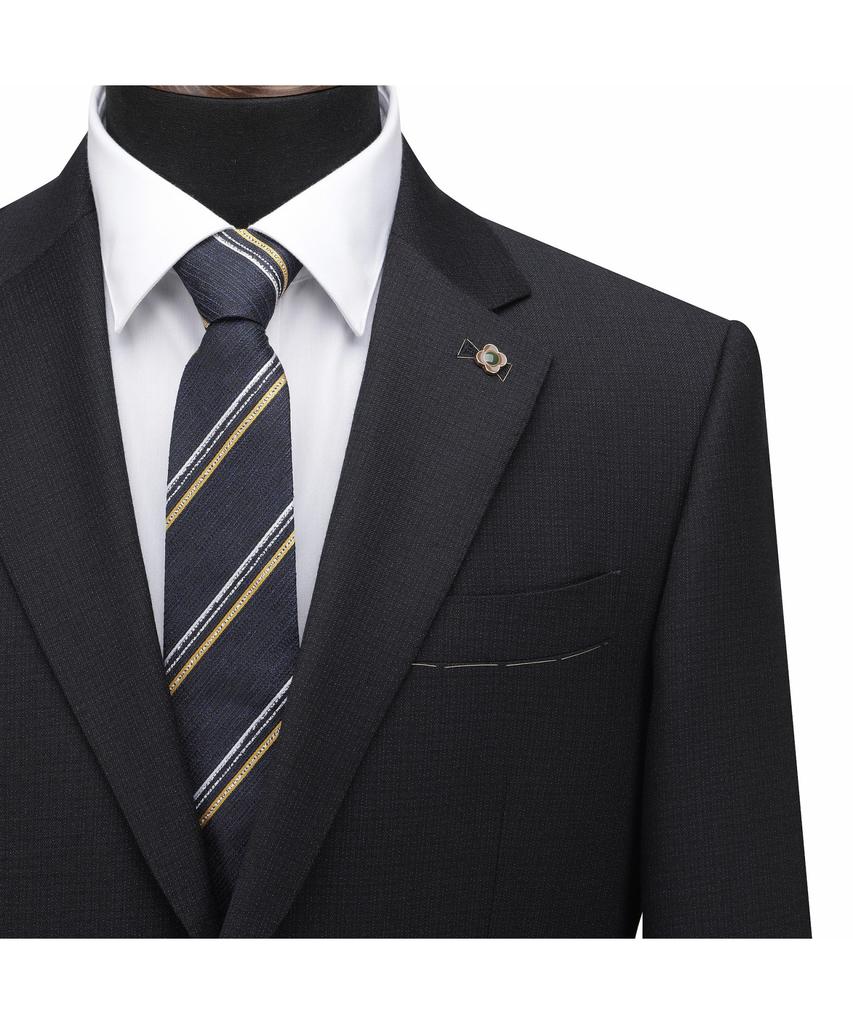 BRENTWOOD [Selection] Wool/Silk Classic Suit Jacket - Dark Navy Brfba26512Nyd