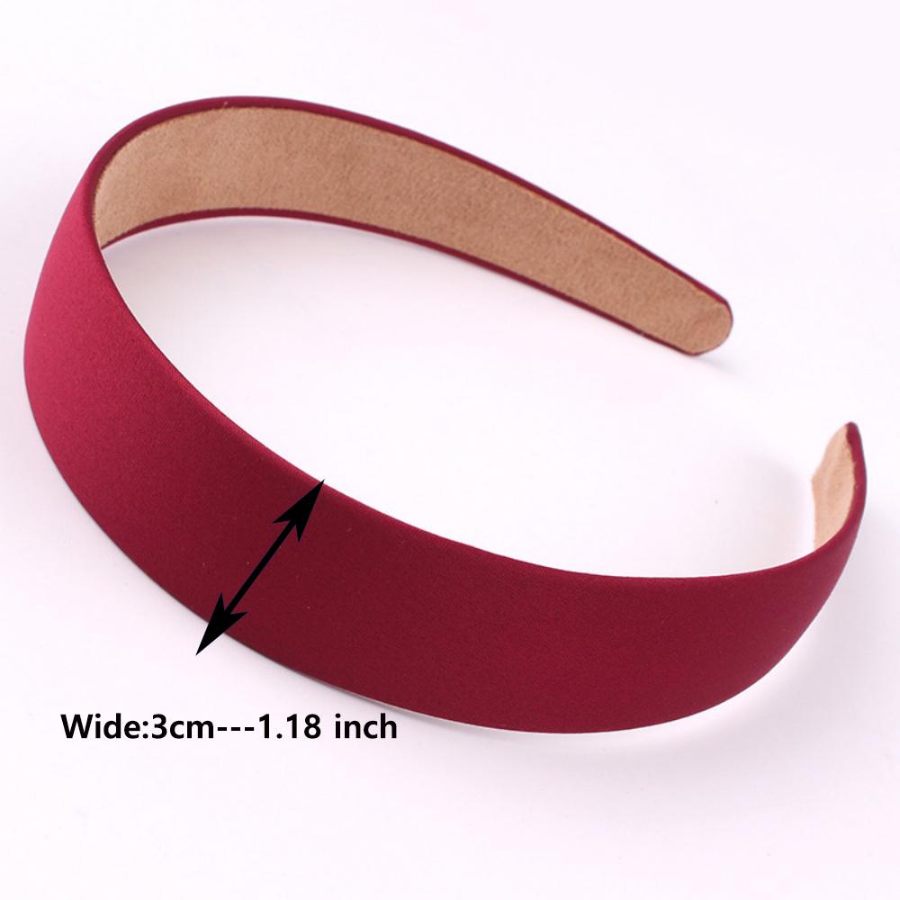 Solid Wide Hairbands For Women Girls Satin Hair Bands Fashion Headband Hair Hoop for Korean Hair Accessories Gift