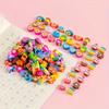 50pcs 1cm Pencil Rubbers Creative Fruit Animals Pattern Eraser Set for Students Correction Tools Office Stationery ZSY